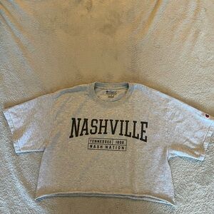 Champion Gray Nashville Cropped T-Shirt